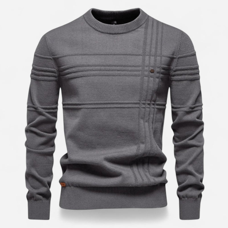 Québec Élégance Sweater Celie - Pull en coton bio avec texture point de riz