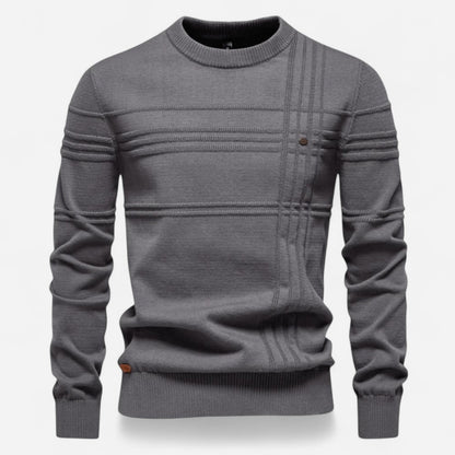 Québec Élégance Sweater Celie - Pull en coton bio avec texture point de riz
