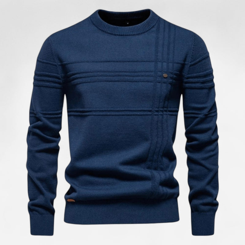 Québec Élégance Sweater Celie - Pull en coton bio avec texture point de riz