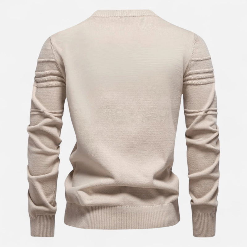 Québec Élégance Sweater Celie - Pull en coton bio avec texture point de riz