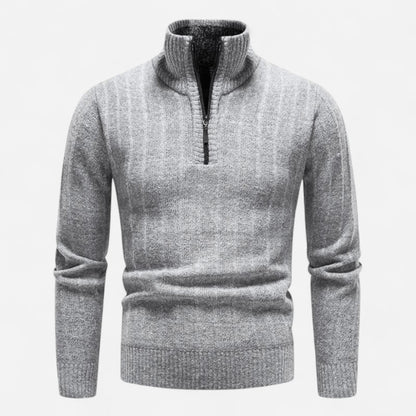 Québec Élégance Sweater Freddie - Quart de pull-over zippé élégant et confortable