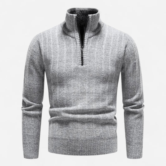 Québec Élégance Sweater Freddie - Quart de pull-over zippé élégant et confortable