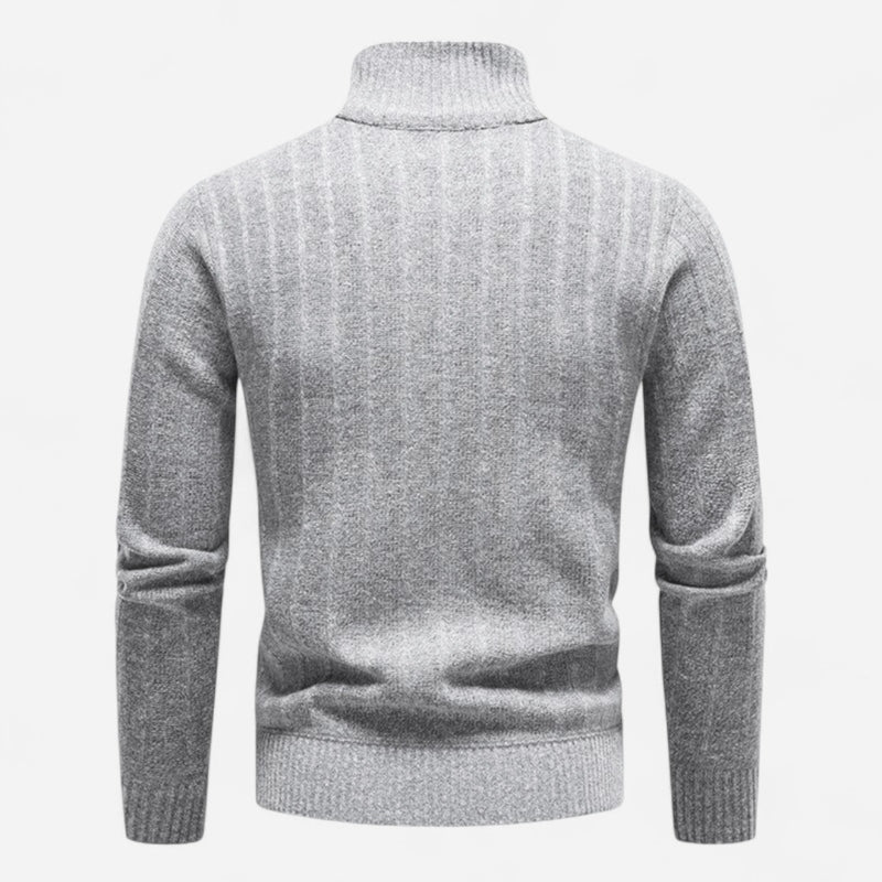 Québec Élégance Sweater Freddie - Quart de pull-over zippé élégant et confortable