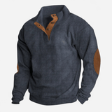Québec Élégance Sweater Friedrich - Pull à côtes avec boutons pour un style élégant