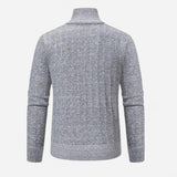 Québec Élégance Sweater Rob - Pull en tricot zippé quart de tour pour un style décontracté