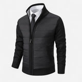Québec Élégance Sweater Ronan - Pull confort zippé en polyester doux et polyvalent