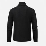 Québec Élégance Sweater Ronan - Pull confort zippé en polyester doux et polyvalent