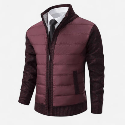 Québec Élégance Sweater Ronan - Pull confort zippé en polyester doux et polyvalent
