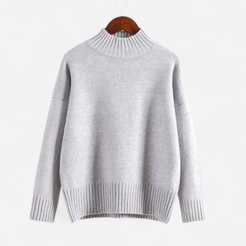 Québec Élégance Sweater Scarlet - Pull tricoté décontracté en cachemire chic