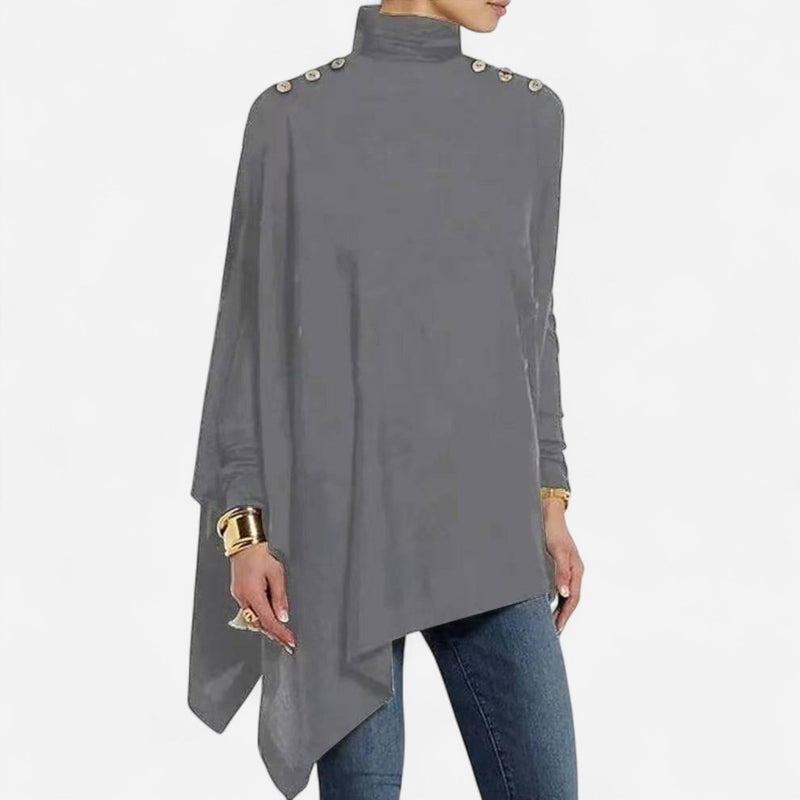 Québec Élégance Tops & Blouses Ari - Haut asymétrique élégant avec détails de nœuds