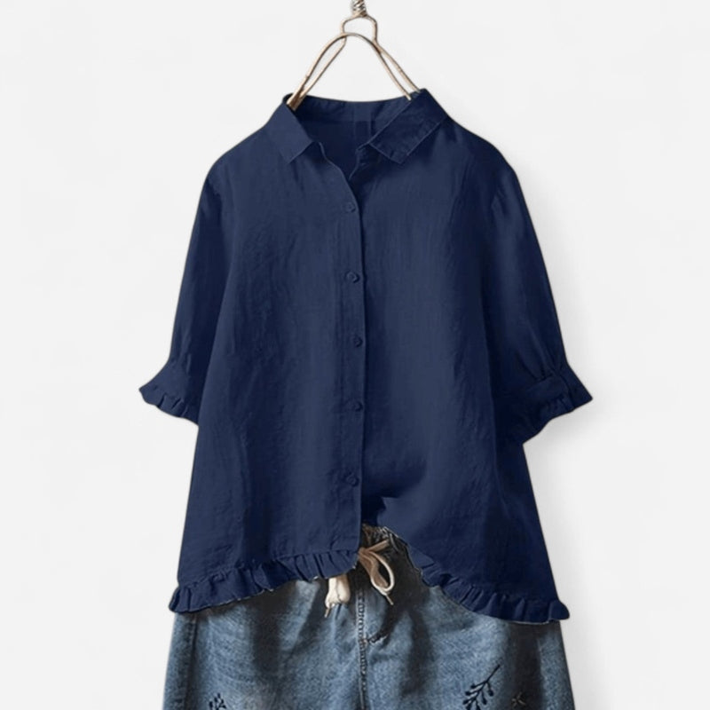 Québec Élégance Tops & Blouses Camillia - Blouse Élégante et Légère pour Femme, Confort et Style