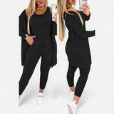 Québec Élégance Two-Piece Suit Maja - Ensemble tricolore élégant pour femme en polaire douce