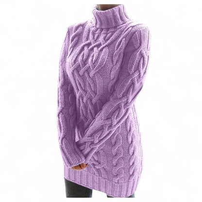 Viktoria - Pull à col roulé et à manches longues chic