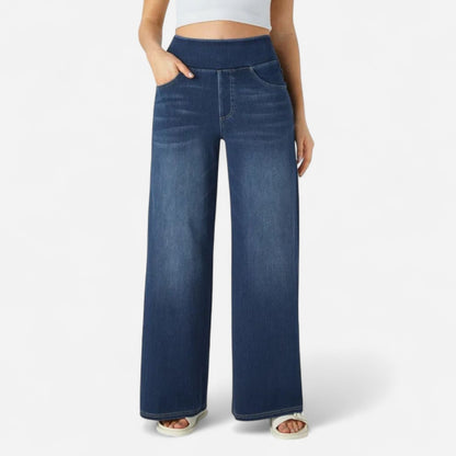 Québec Élégance Women Pants & Shorts Ainsley - Jeans Confortables à Jambe Large pour un Style Élégant