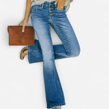 Québec Élégance Women Pants & Shorts Elvira - Jean Évasé Élégant pour un Style Sophistiqué et Confortable