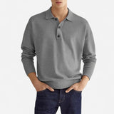 Québec Élégance polo shirt Landon - Polo à manches longues élégant pour hommes