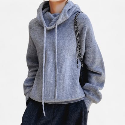 Québec Élégance pullover Charlot - Pull col roulé en laine mérinos élégant et confortable