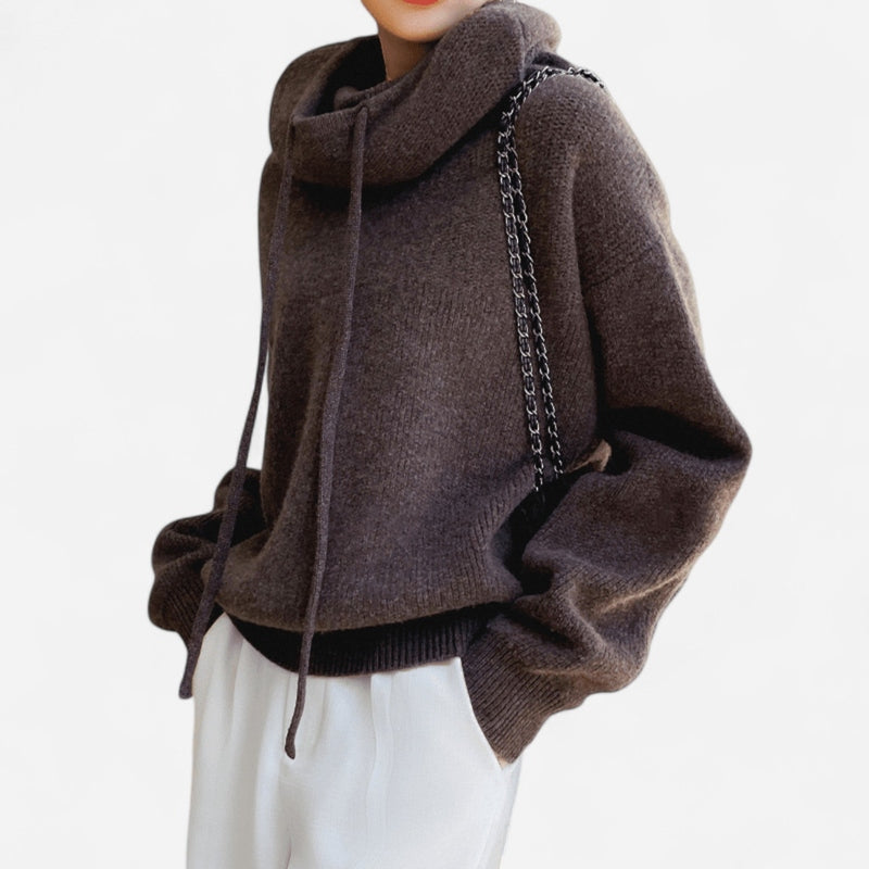 Québec Élégance pullover Charlot - Pull col roulé en laine mérinos élégant et confortable