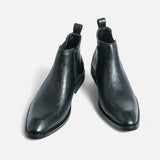Québec Élégance shoes Cooper - Bottines Chelsea en cuir haut de gamme pour homme