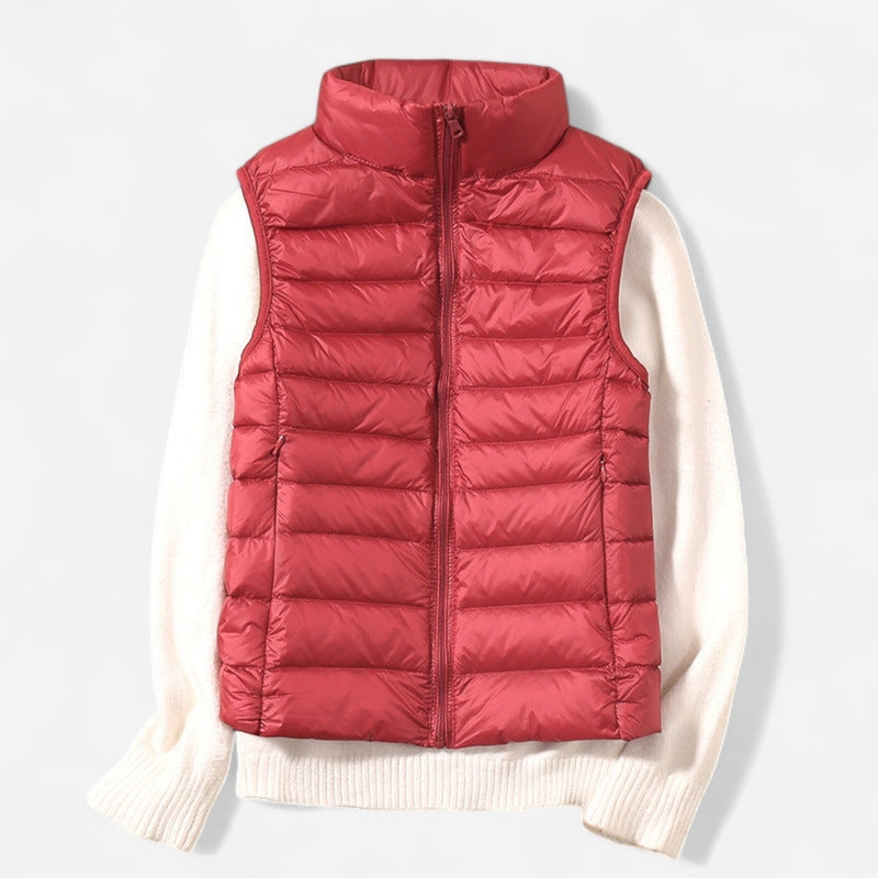 Québec Élégance vest Lynn – Gilet sans manches élégant et ultra-léger pour le printemps et l’été