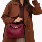 Sac Cabas Tissé en Cuir Vegan Doux – Élégance Quotidienne