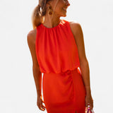 Anavella - Robe Midi d'Été Élégante au Design Fluide et Chic