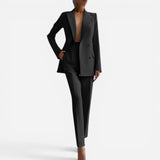 Ensemble Élégant de Blazer et Pantalon pour Femme - Chic et Confortable
