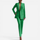 Ensemble Élégant de Blazer et Pantalon pour Femme - Chic et Confortable