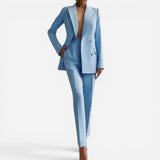 Ensemble Élégant de Blazer et Pantalon pour Femme - Chic et Confortable