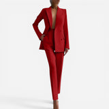 Ensemble Élégant de Blazer et Pantalon pour Femme - Chic et Confortable