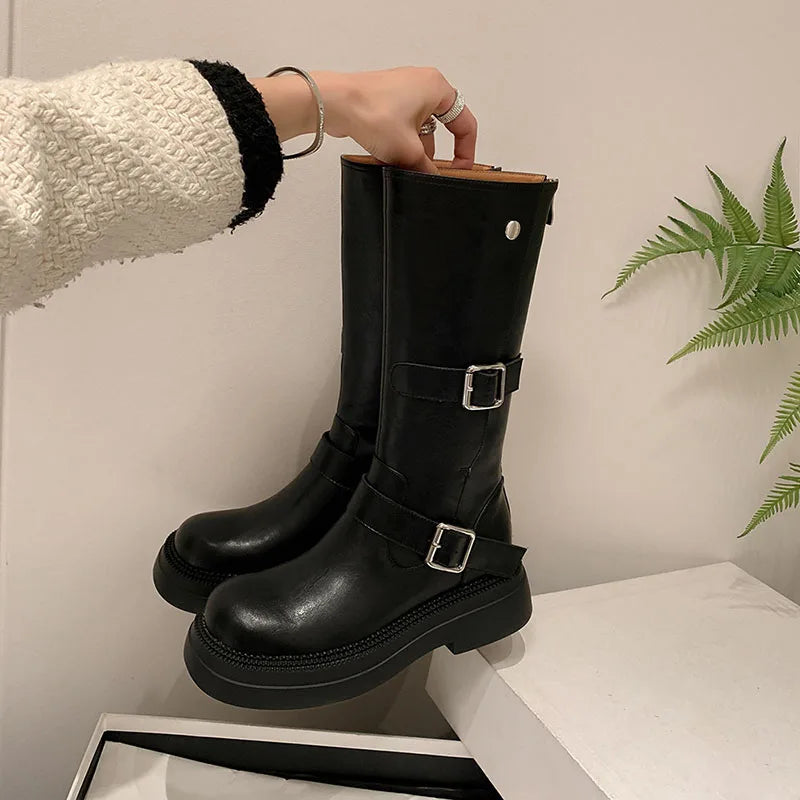 STEFANIE™ | Bottes à plateforme vintage