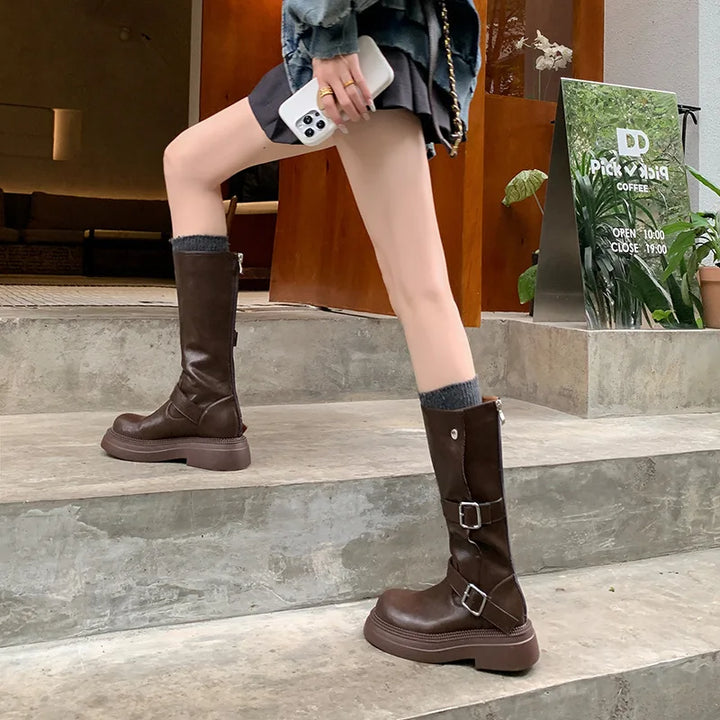 STEFANIE™ | Bottes à plateforme vintage