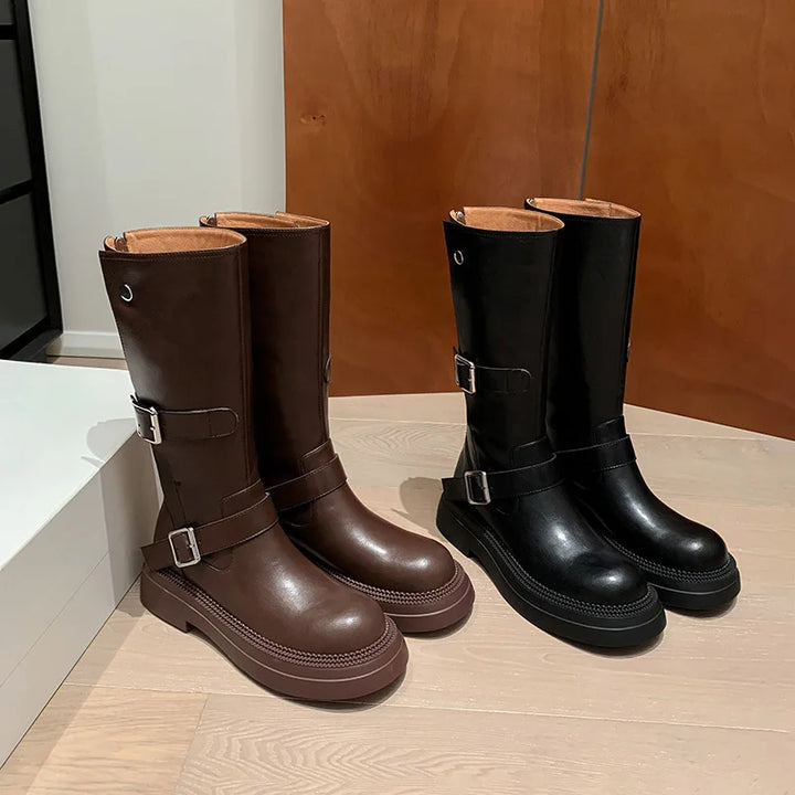 STEFANIE™ | Bottes à plateforme vintage