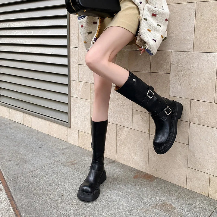 STEFANIE™ | Bottes à plateforme vintage