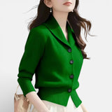 Lorvella - Blazer en Tricot Douillet pour un Style Élégant