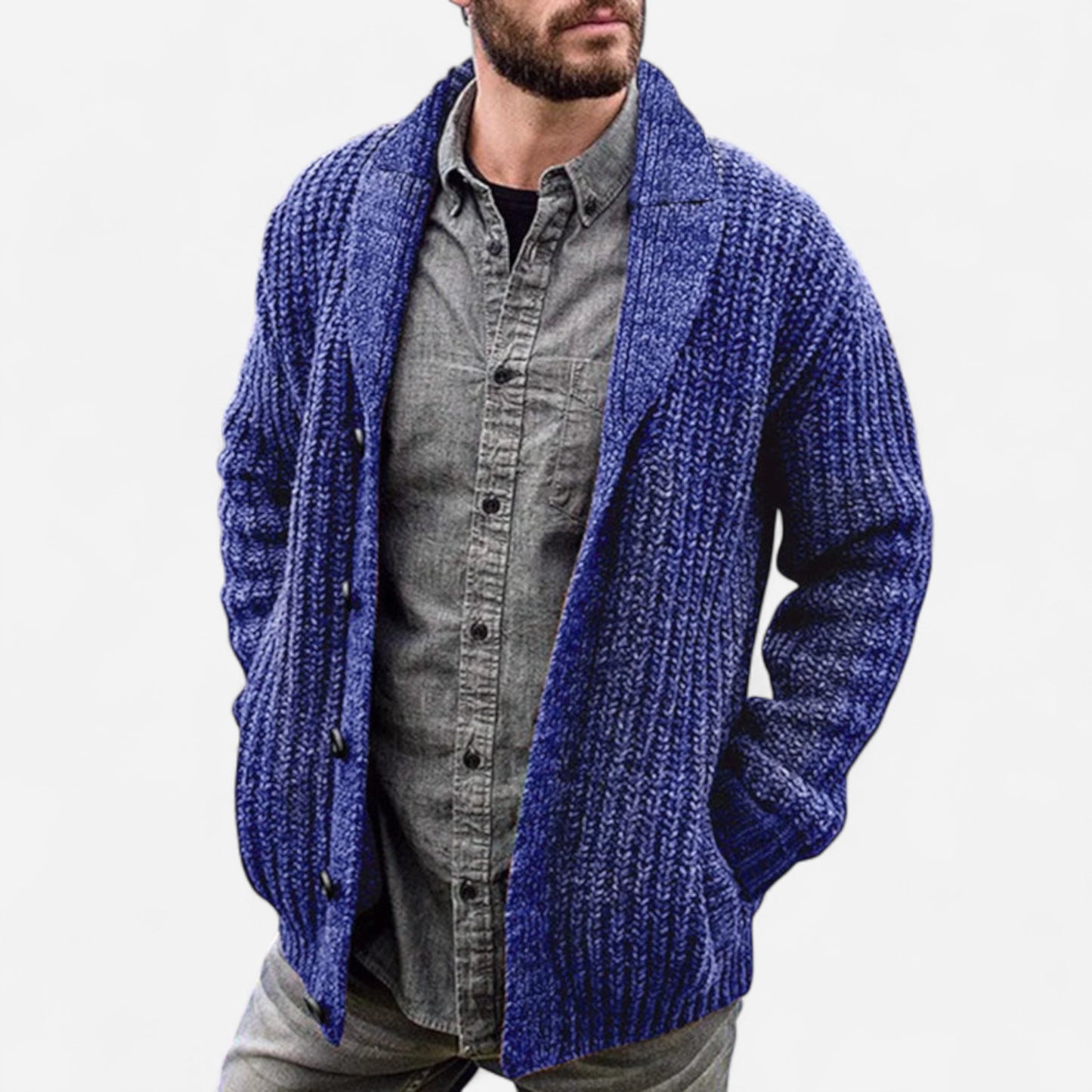 Max - Cardigan Confortable pour Hommes - Élégance et Chaleur