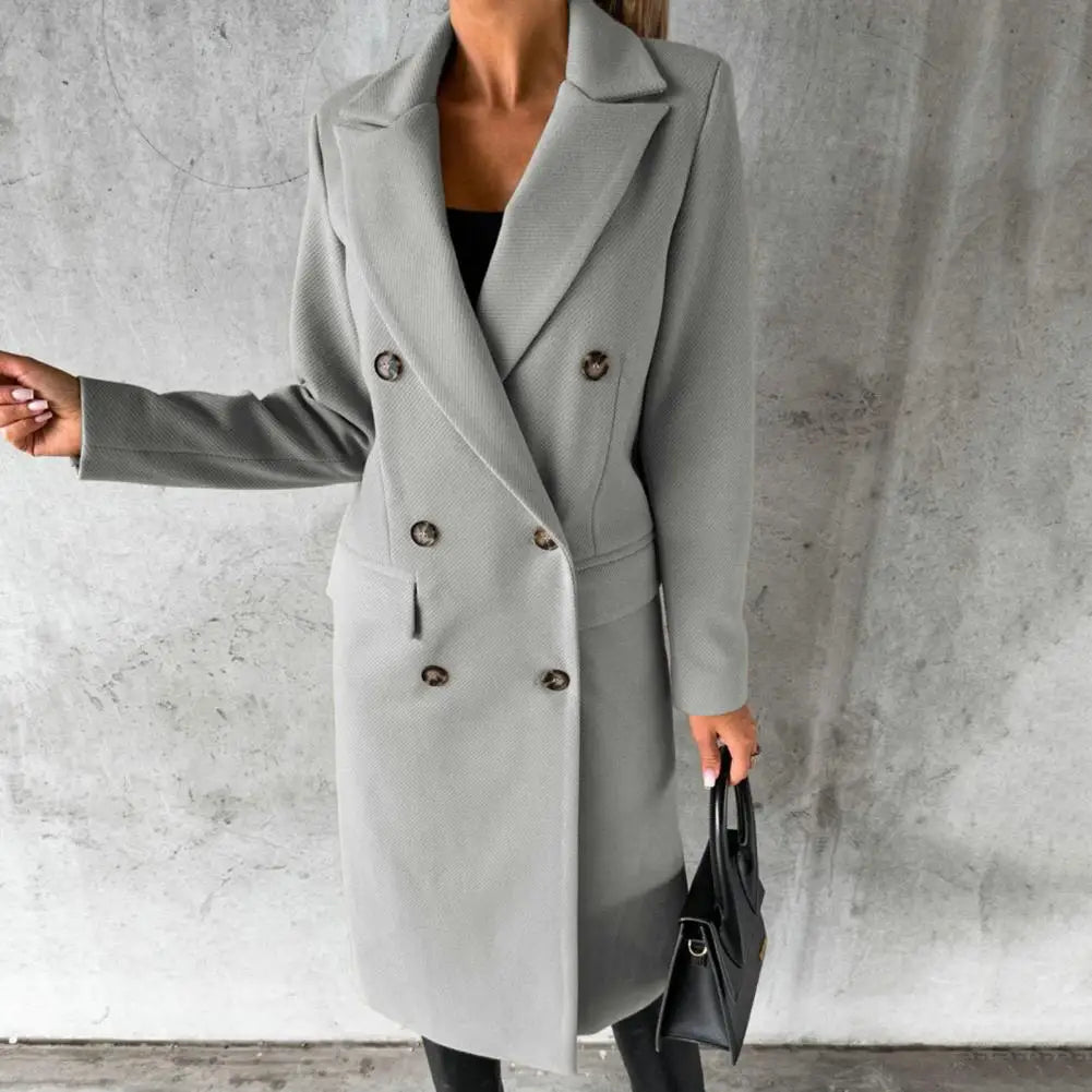 SELENE™ | Chic Wool Trench Coat