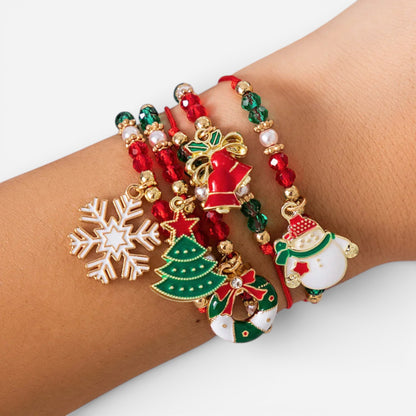 Ensemble de Charms Festifs Jingle - Élégance et Magie pour vos Fêtes