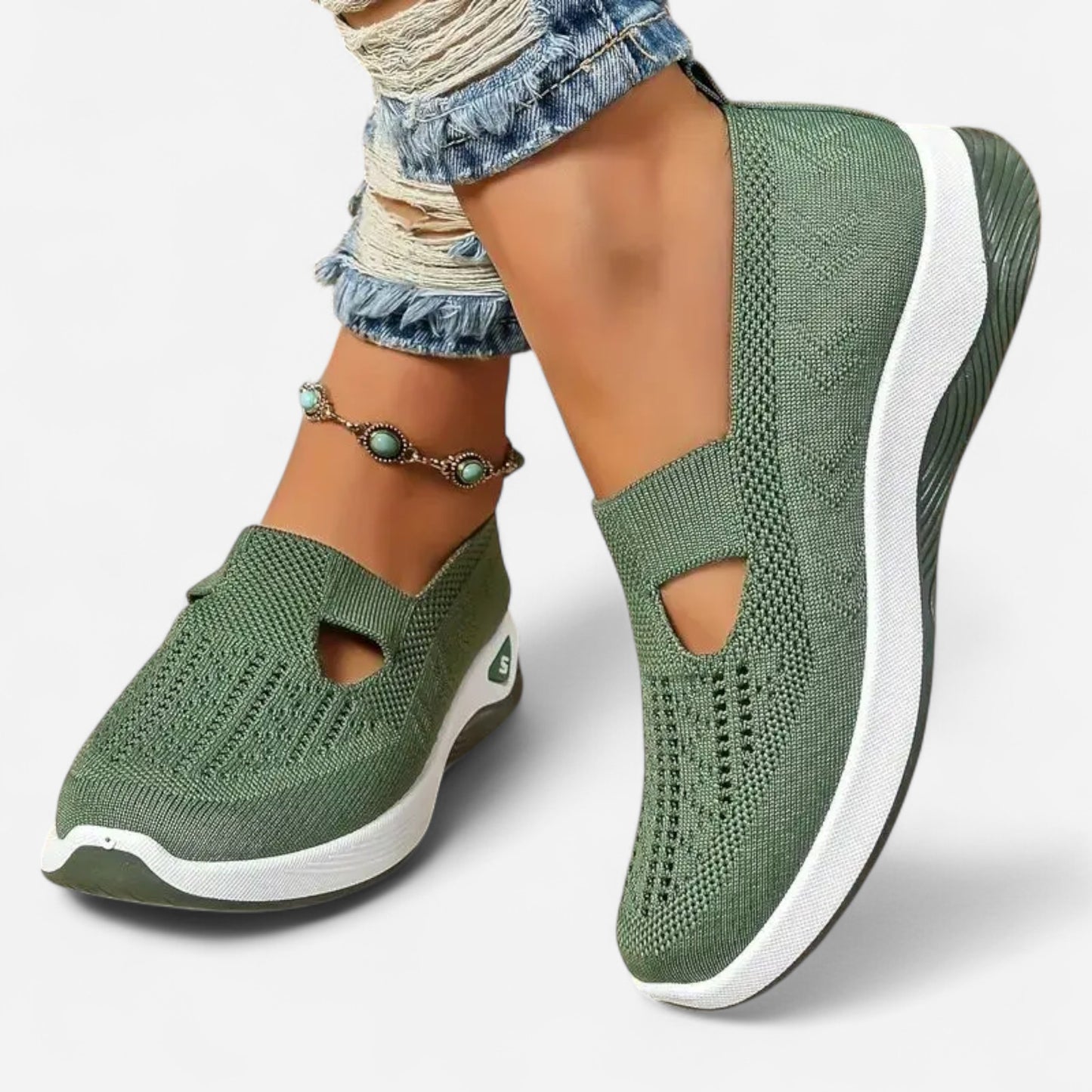Avena - Baskets Slip-On Mesh Confortables et Élégantes