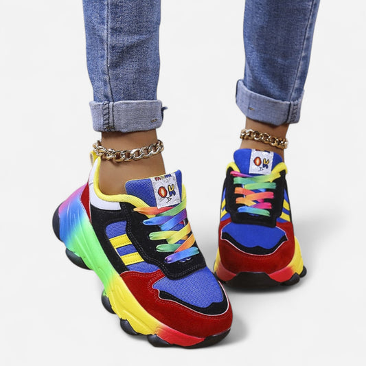 Chaussures Orthopédiques Arc-en-Ciel pour Femmes - Confort & Style