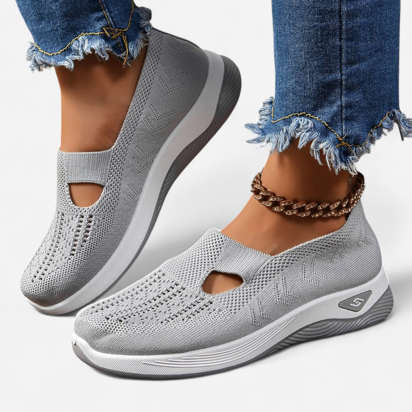 Avena - Baskets Slip-On Mesh Confortables et Élégantes