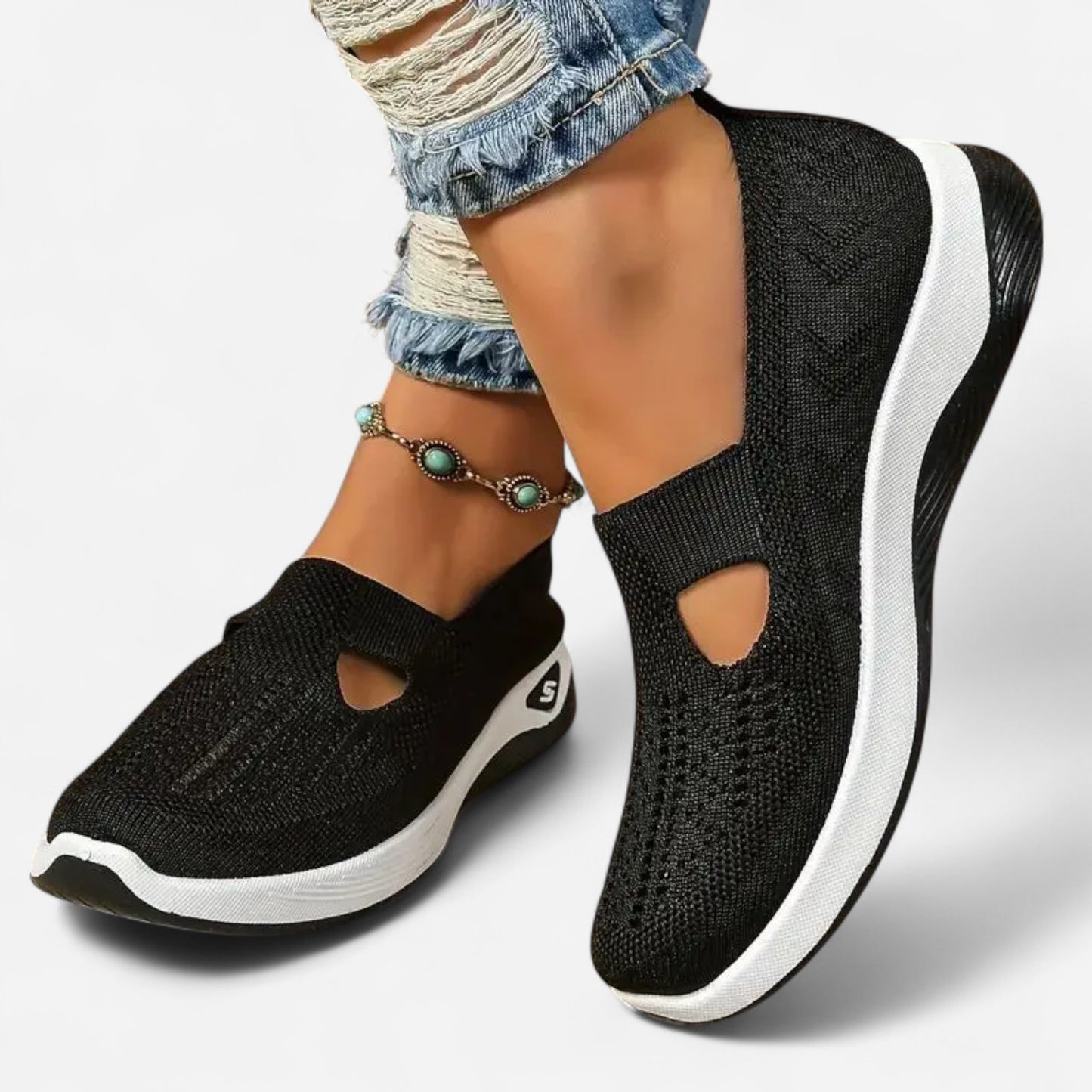 Avena - Baskets Slip-On Mesh Confortables et Élégantes