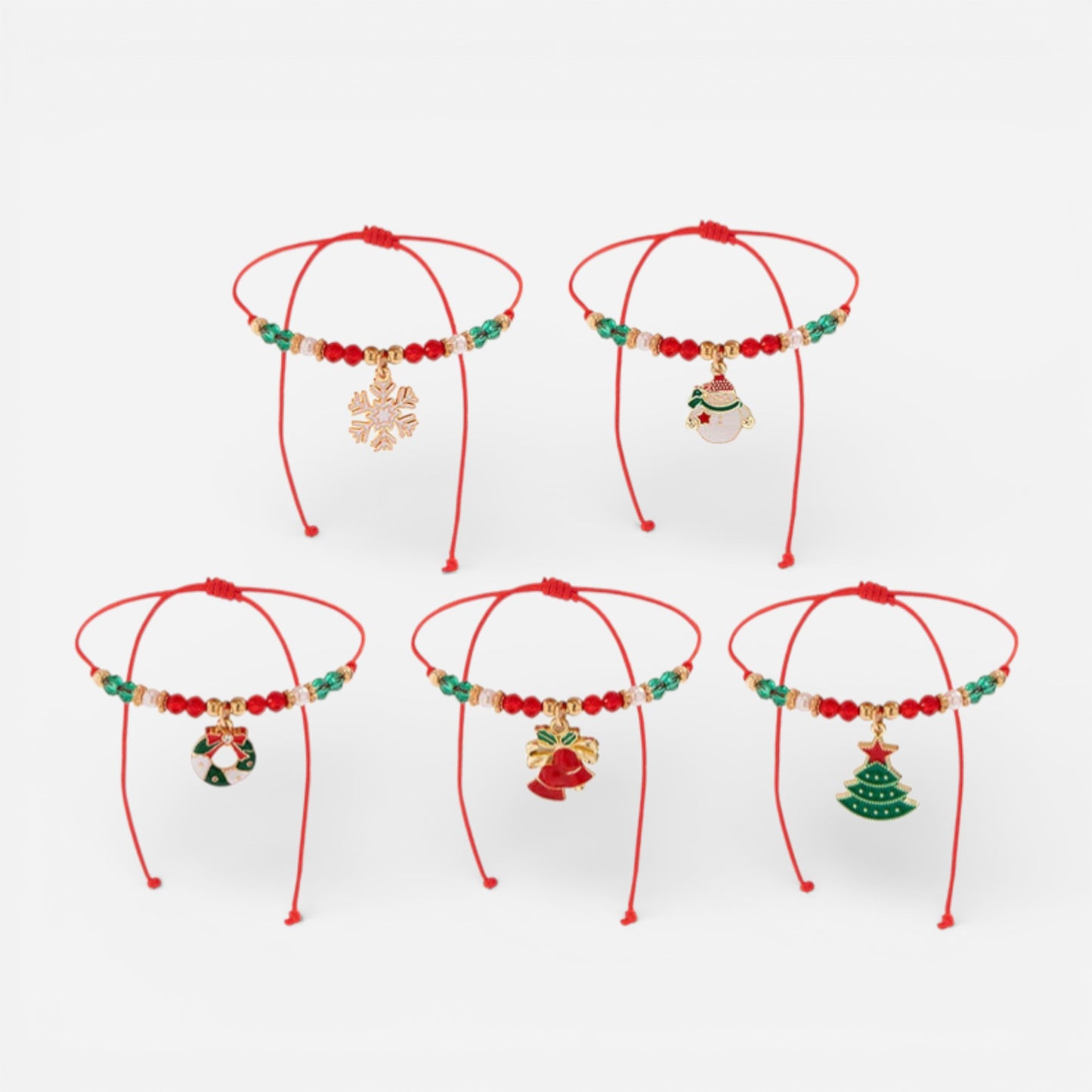 Ensemble de Charms Festifs Jingle - Élégance et Magie pour vos Fêtes