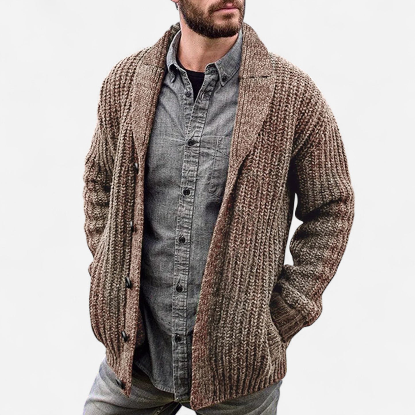 Max - Cardigan Confortable pour Hommes - Élégance et Chaleur