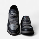 Black Mamba - Sneakers en Cuir de Serpent Unique et Élégantes