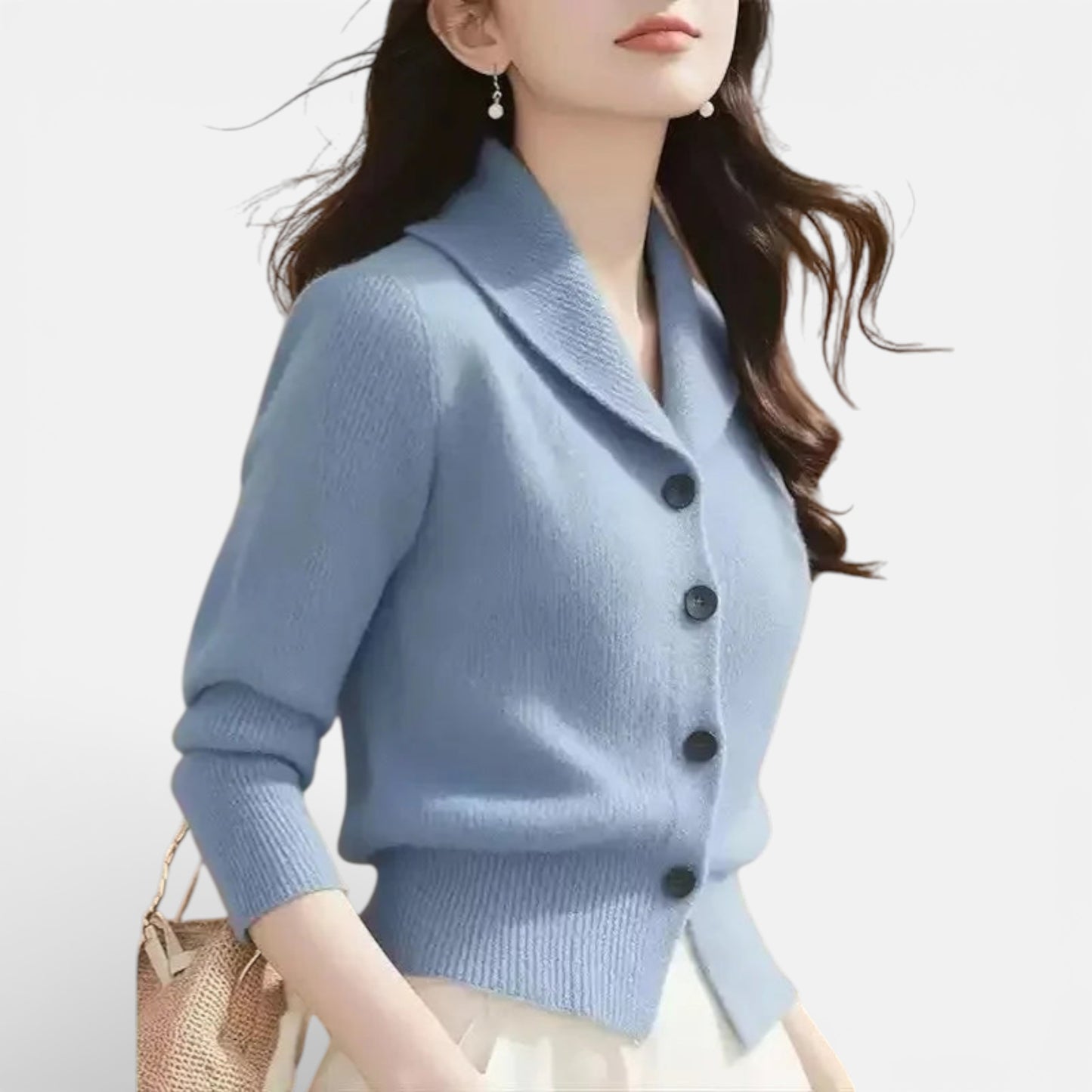 Lorvella - Blazer en Tricot Douillet pour un Style Élégant