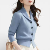 Lorvella - Blazer en Tricot Douillet pour un Style Élégant