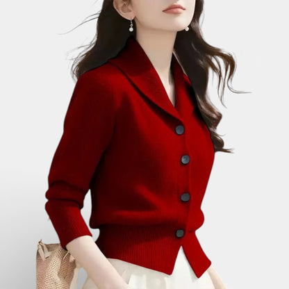 Lorvella - Blazer en Tricot Douillet pour un Style Élégant