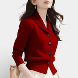 Lorvella - Blazer en Tricot Douillet pour un Style Élégant