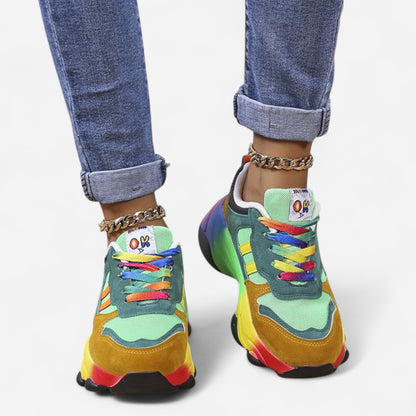 Chaussures Orthopédiques Arc-en-Ciel pour Femmes - Confort & Style
